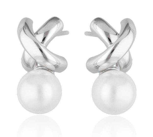 Silver Earrings Pearl 17.3M