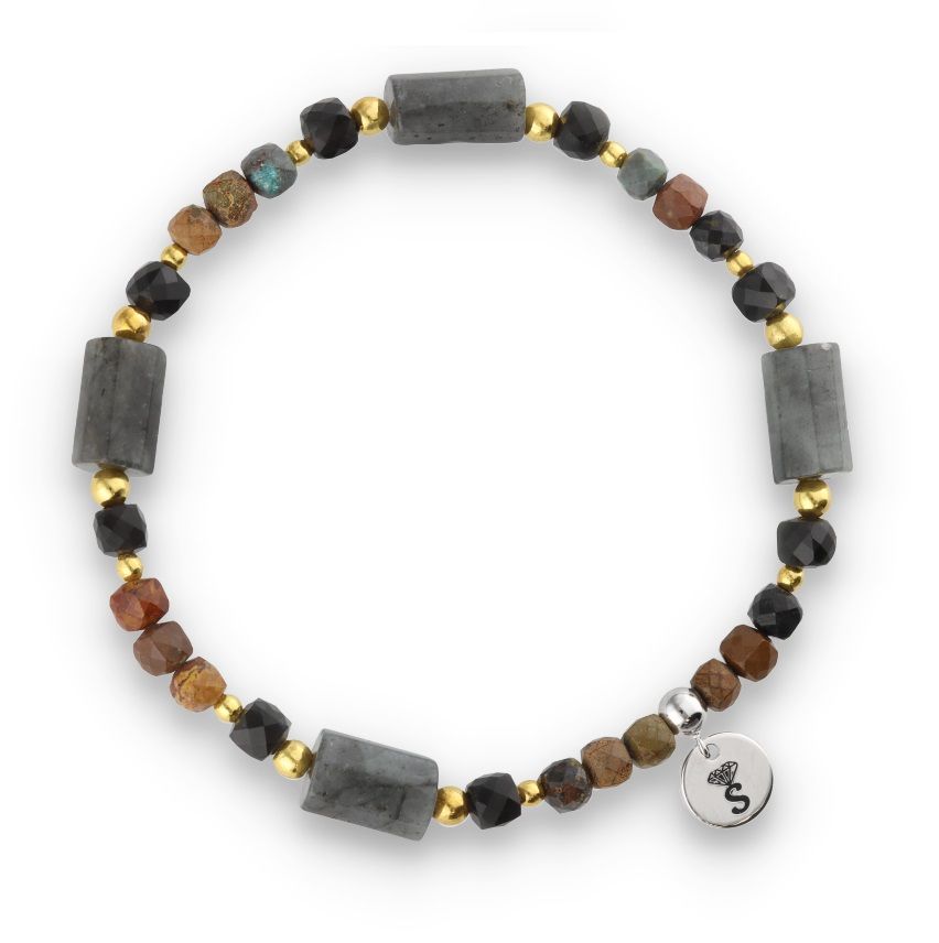 Silver Bracelet natural stone