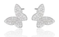 Silberohrringe Schmetterling 11,5M