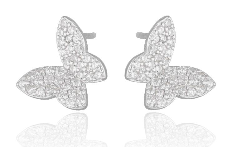 Silver Earrings Butterfly 11.5M