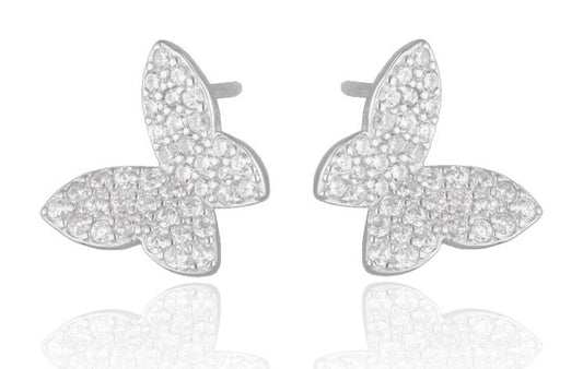Silver Earrings Butterfly 11.5M