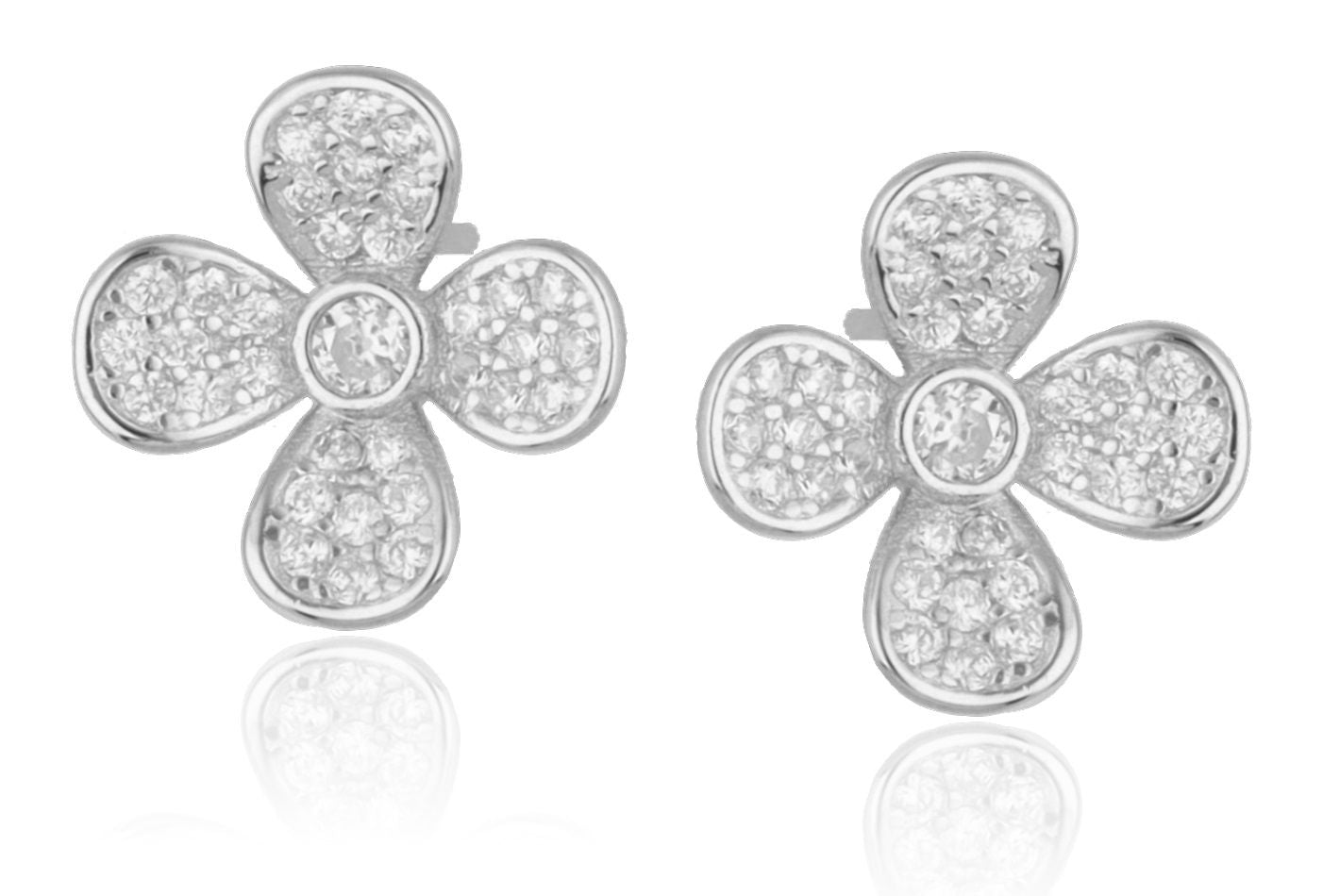 Silberohrringe Blume 10,5M