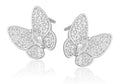 Silberohrringe Schmetterling 10,5M