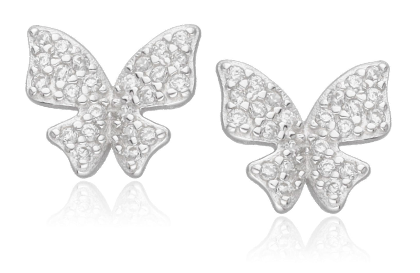 Silber Ohrringe Schmetterling