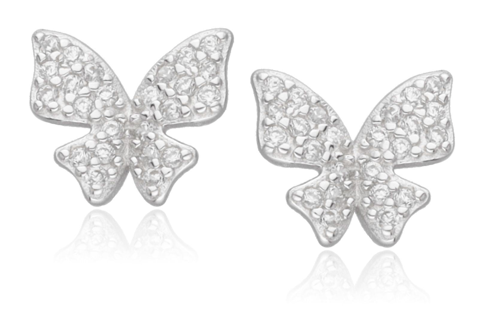 Silber Ohrringe Schmetterling