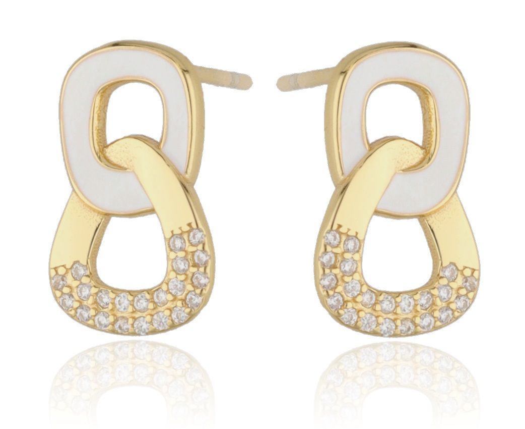Silver Earrings Gold Plated 14.6M