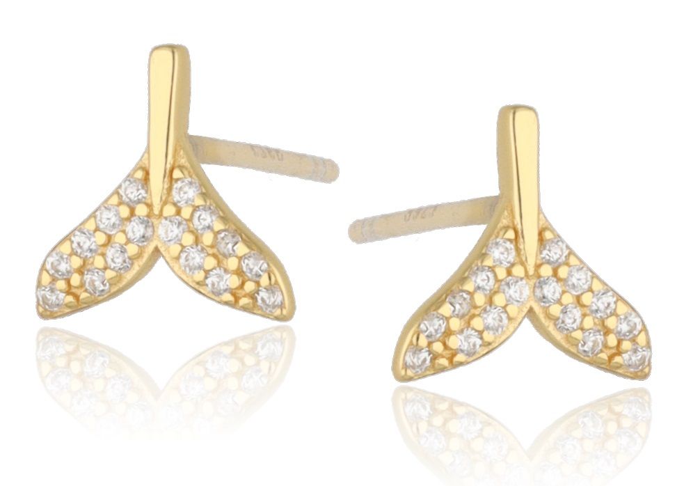Silver Earrings Gold Plated