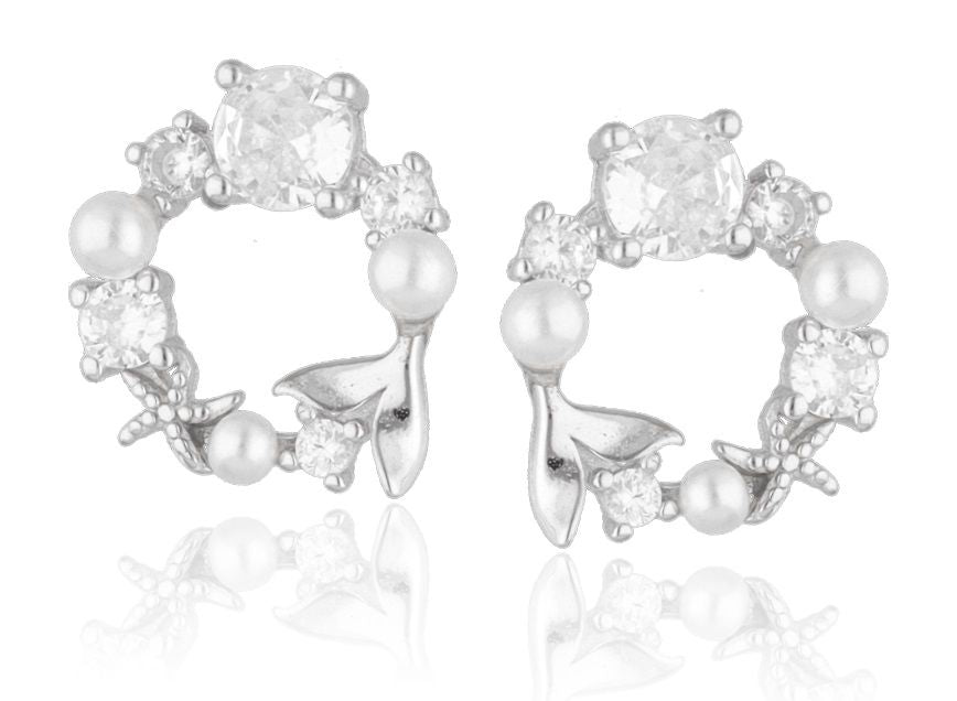Silver Earrings Pearl 12.7M