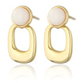 Silver Earrings shell gold plated 19.8m