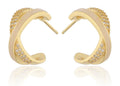 Silver Earrings shell gold plated 15.7m