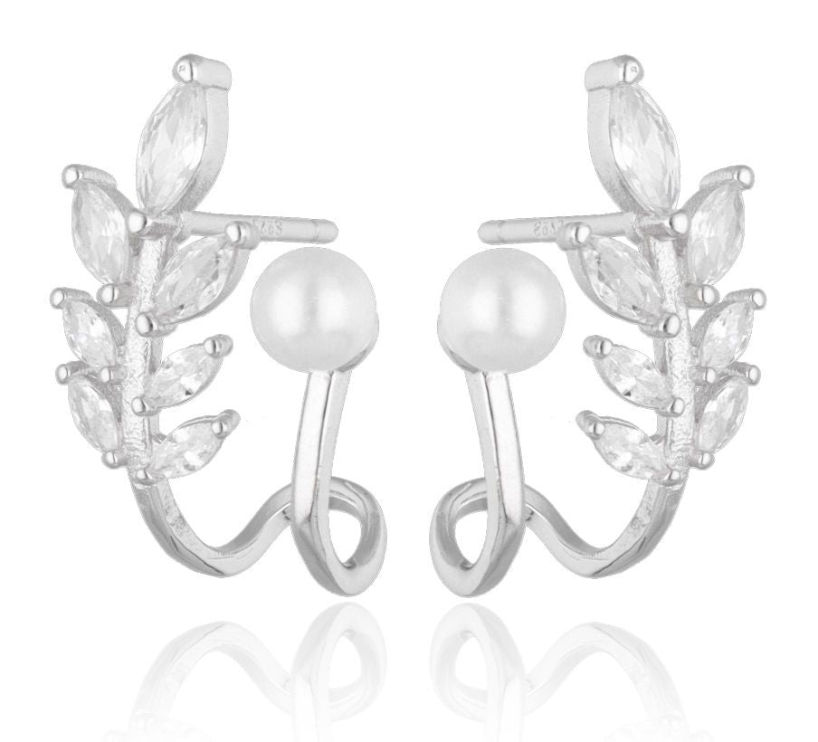 Silberohrringe Perle 16,3 mm