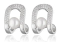 Silver Earrings pearl 15.5m