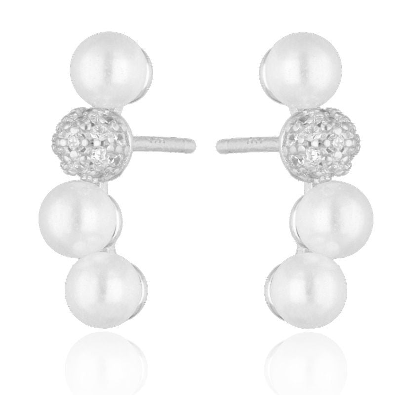 Silver Earrings pearl 15.7m