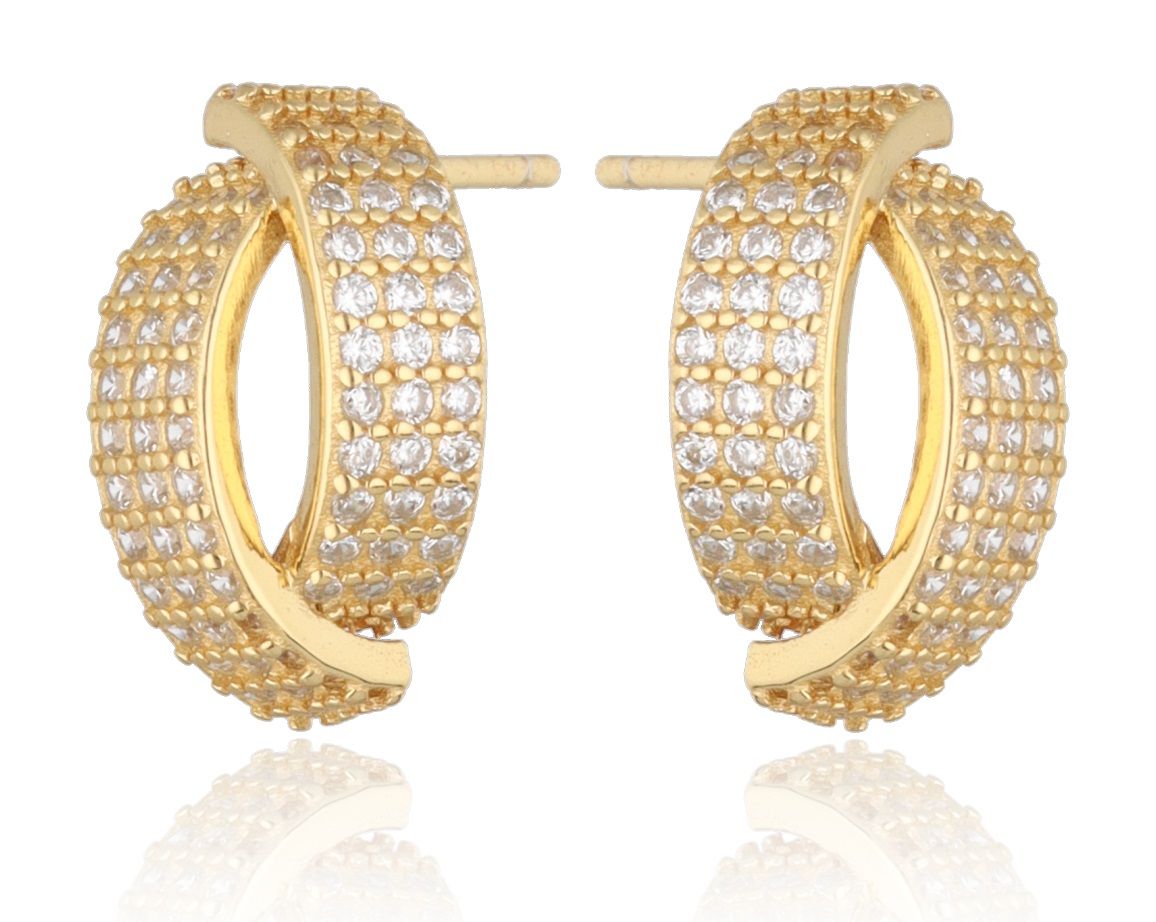 Silver Earrings 14.8m gold plated