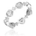 Silver Ring heart US size: #6; #6.5; #7; #7.5; #8 #8.5 5.2m