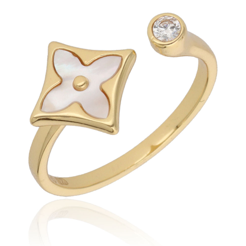 Silver Ring shell gold plated US size: #6; #6.5; #7; #7.5; #8 #8.5 11.5m