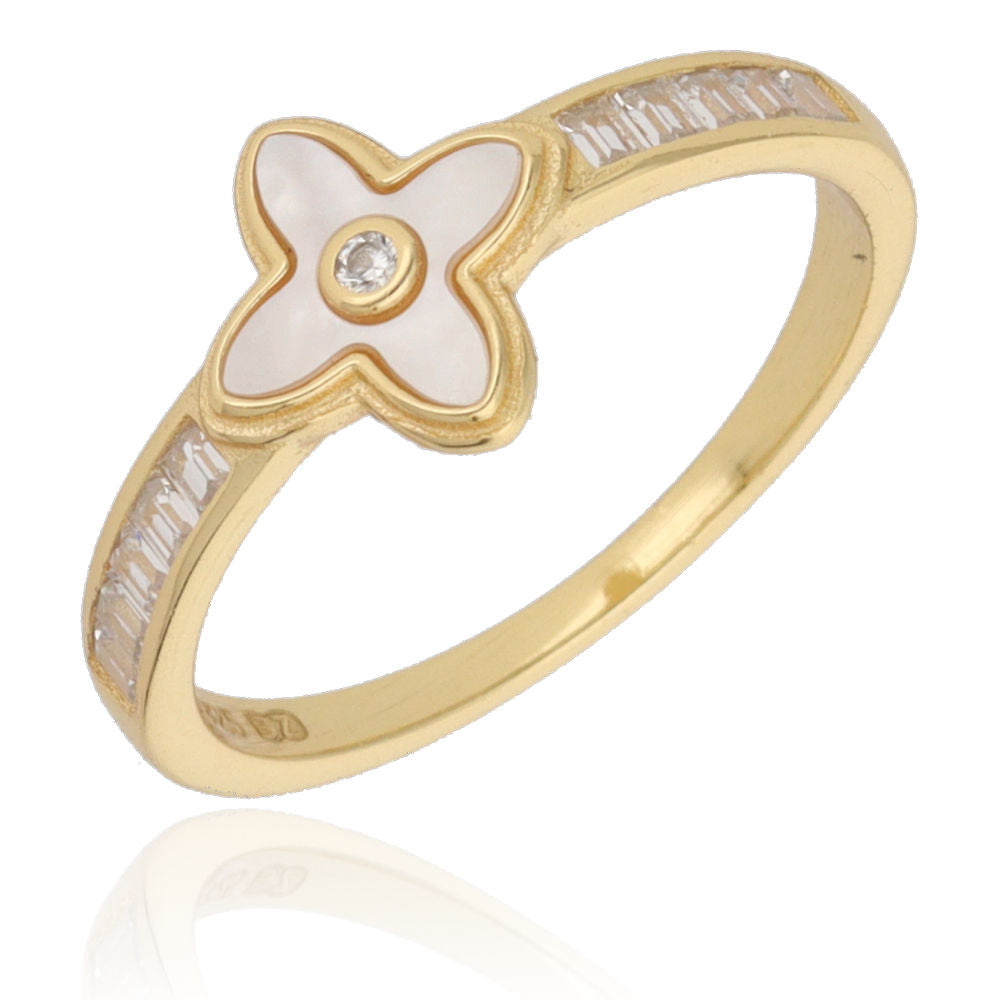 Silver Ring shell gold plated US size: #6; #6.5; #7; #7.5; #8 #8.5 9.7m