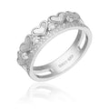 Silver Ring 6.3m heart shell US size: #6; #6.5; #7; #7.5; #8 #8.5
