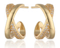 Silver Earrings gold plated 16.3m