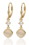 Silver Earrings gold plated English long 8.7m