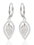 Silver Earrings English long 19.3m