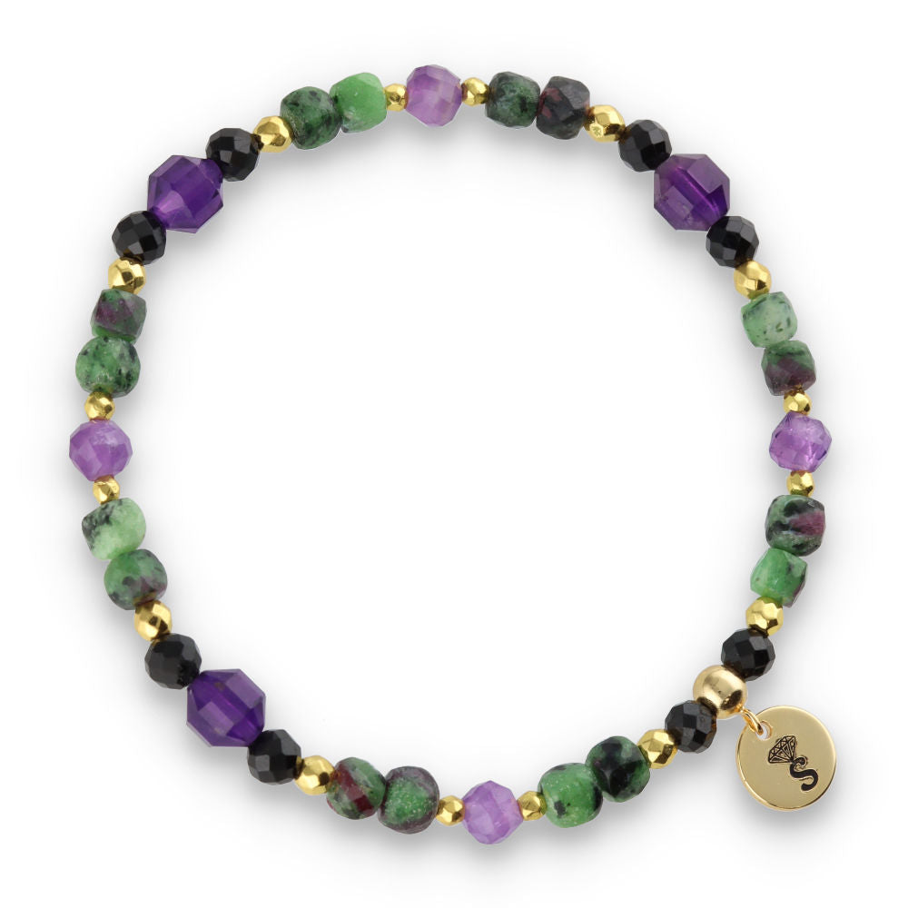 Silberarmband Naturstein