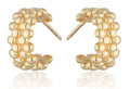 Silver Earrings gold plated 13.7m