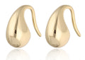Silver Earrings drop gold plated 13m