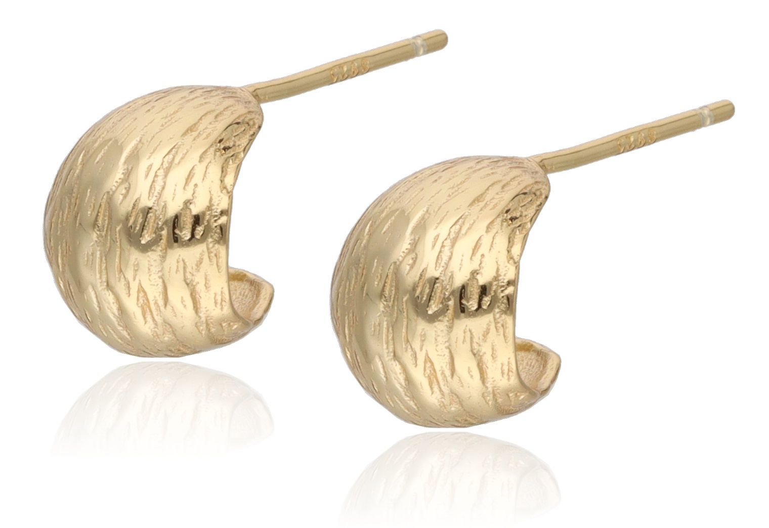 Silver Earrings gold plated 10m