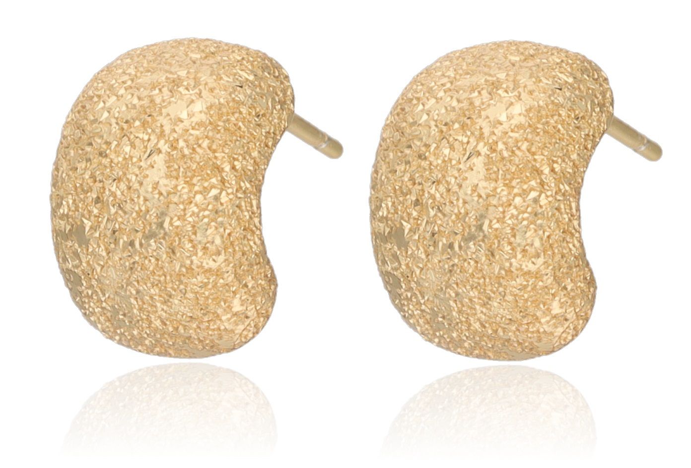Silver Earrings gold plated 12.8m