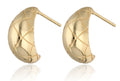 Silver Earrings drop gold plated 14.7m