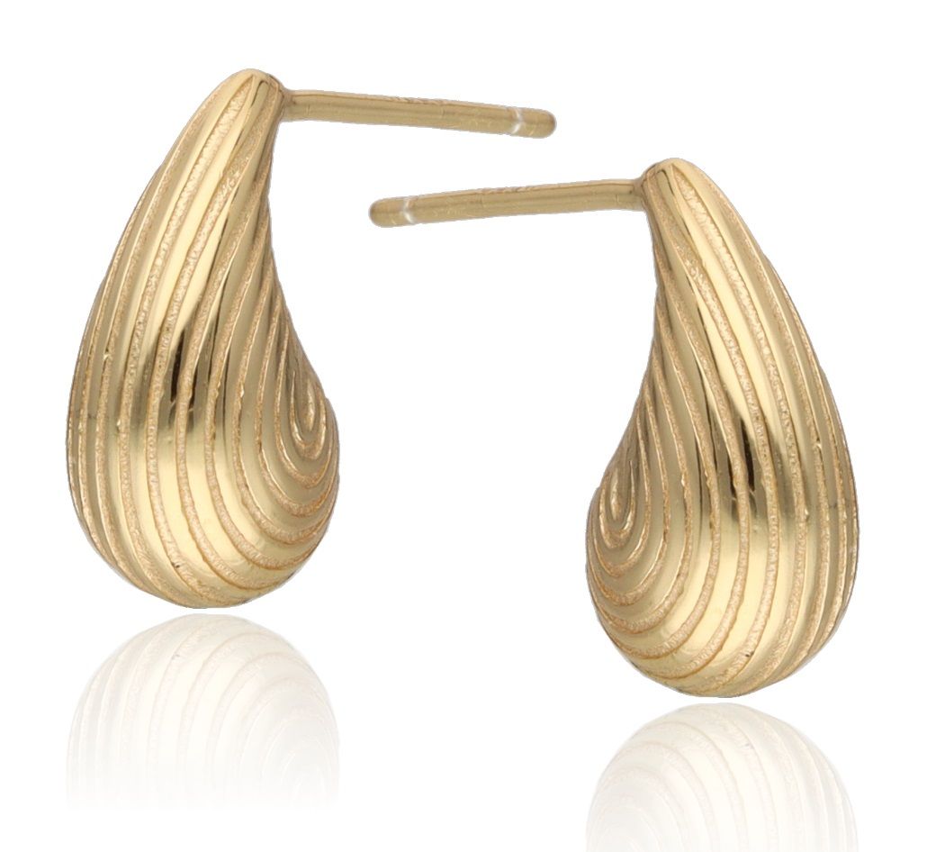Silver Earrings gold plated 14m