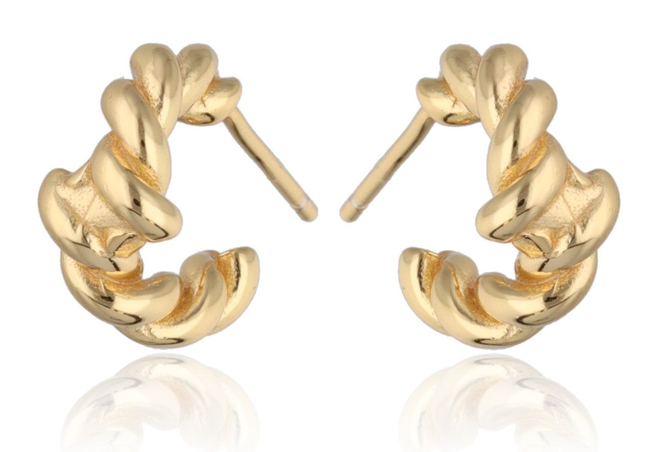 Silver Earrings gold plated 12.2m