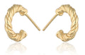 Silver Earrings gold plated 13.2m