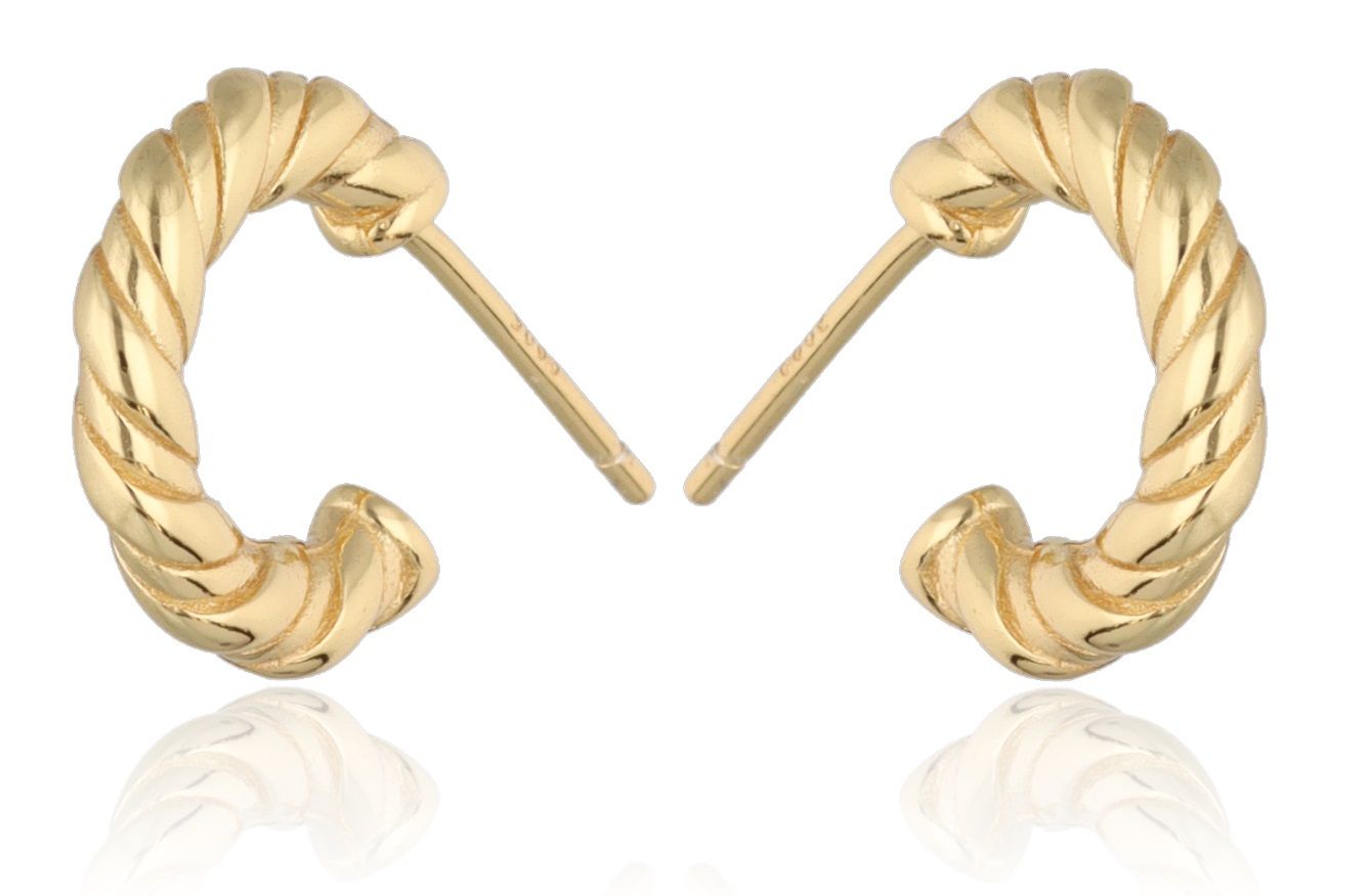 Silver Earrings gold plated 13.2m