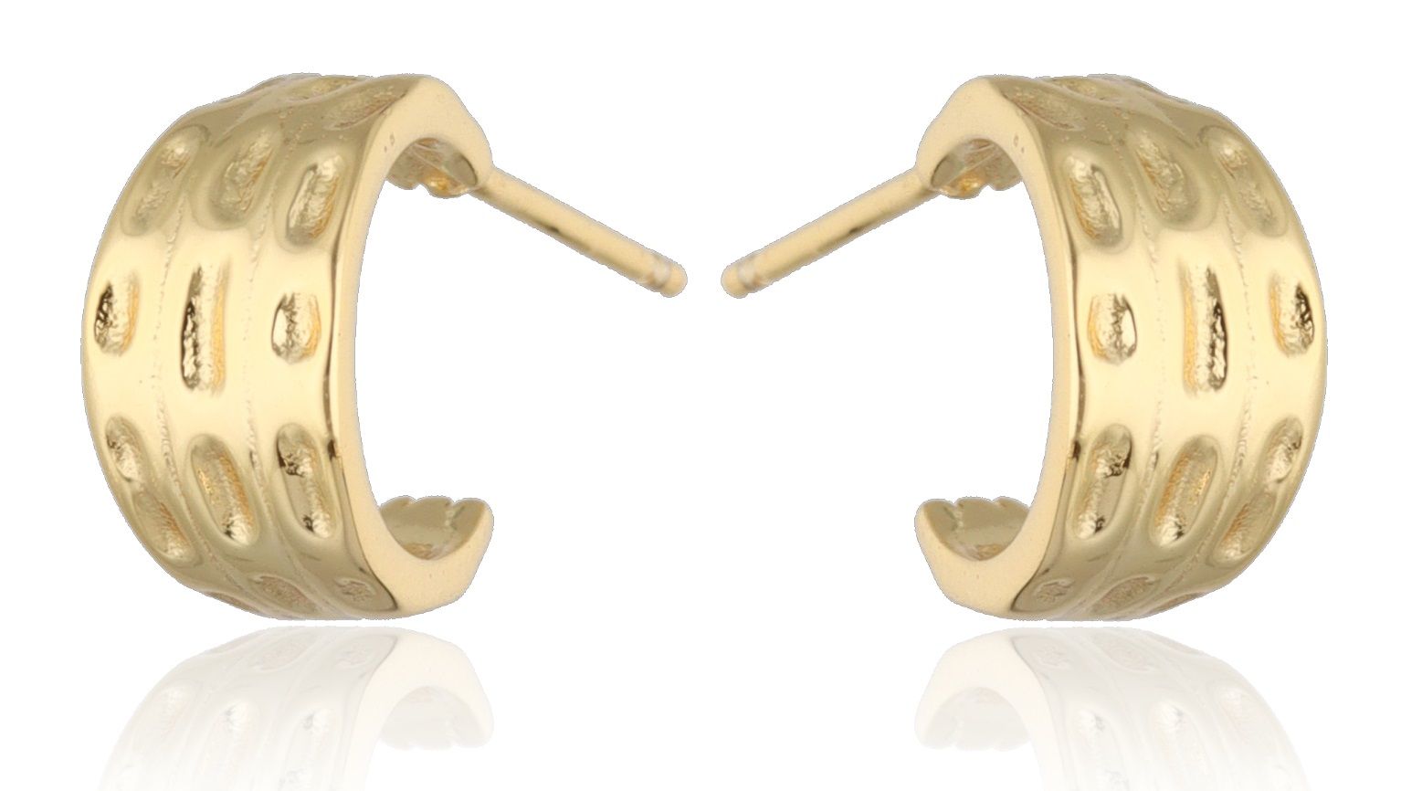 Silver Earrings gold plated 12m