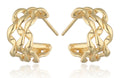 Silver Earrings gold plated 14.3m