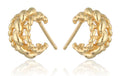 Silver Earrings gold plated 12m