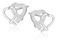 Silberohrringe Herz 10,1 mm