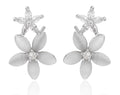 Silver Earrings flower 14.3m