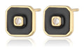 Silberohrringe vergoldet emailliert 8.4mm