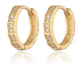 Silver Earrings gold plated 12m
