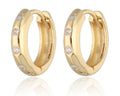 Silver Earrings gold plated 13m
