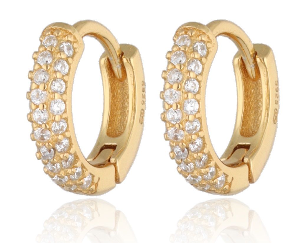 Silver Earrings gold plated 11.9m