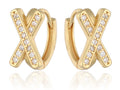 Silver Earrings gold plated 13m