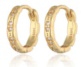 Silver Earrings gold plated 12m