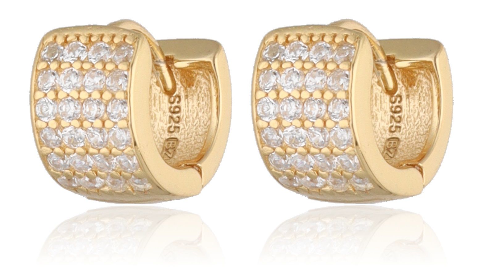Silver Earrings gold plated 8.8m