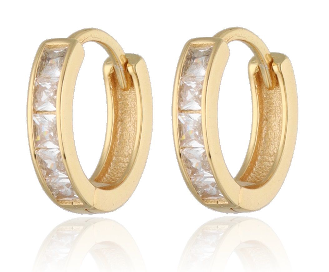 Silver Earrings gold plated 12m