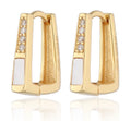 Silver Earrings gold plated shell 10.5m