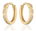 Silver Earrings gold plated 14.8m